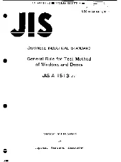 JIS A 1513 0